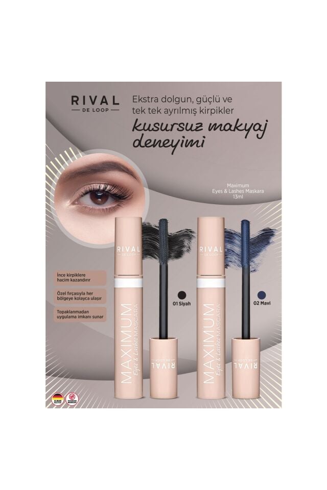 Siyah Maximum Eyes  Lash Maskara  13 ml
